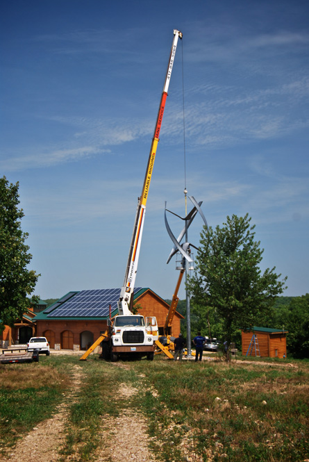 turbine and house